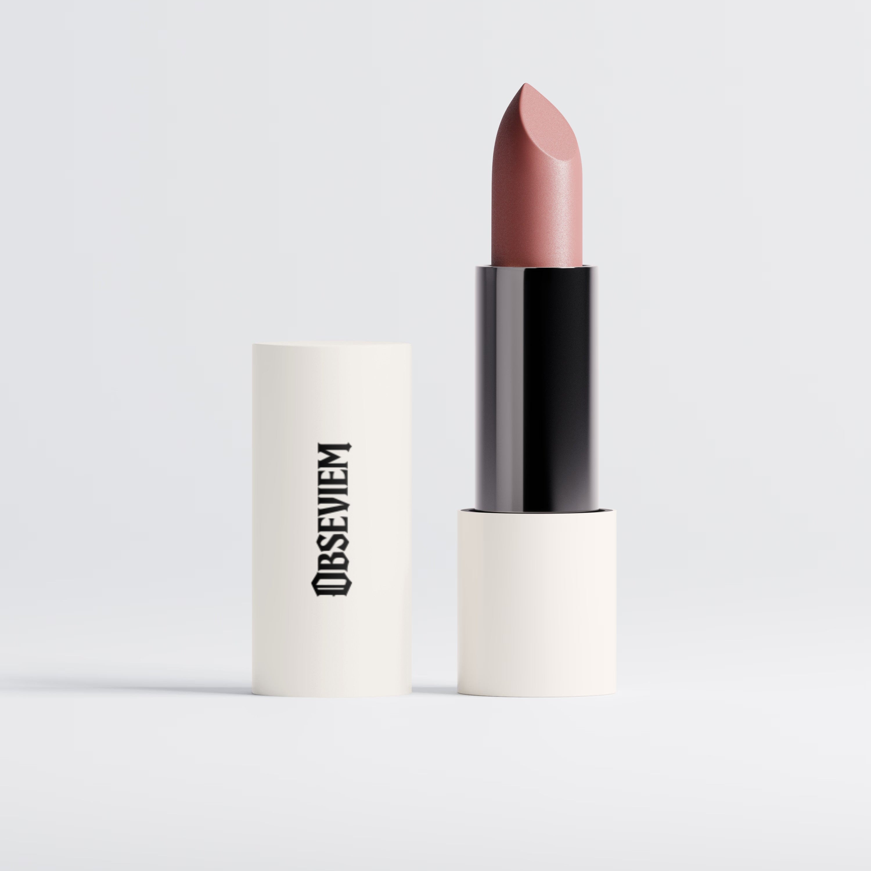 Matte Dusty Rose Natural Pink Moisturizing Lipstick. Obseviem